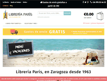 Tablet Screenshot of libreriaparis.com
